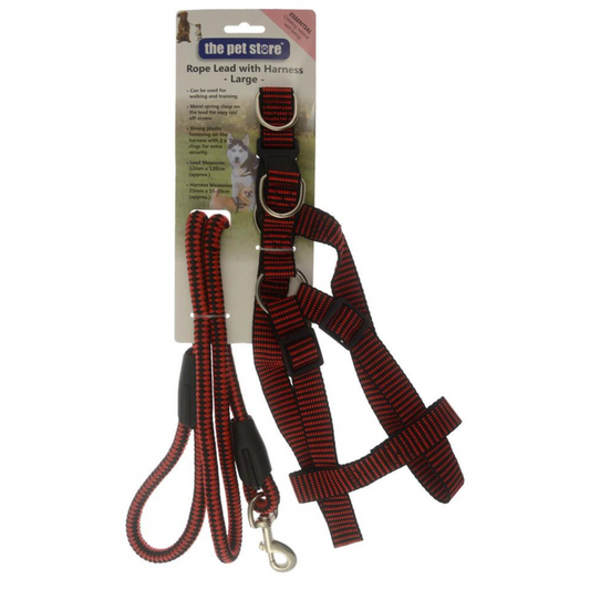 Rope Lead with Harness - Large