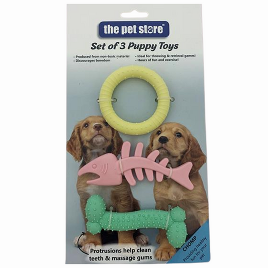 Set of 3 Puppy Toys